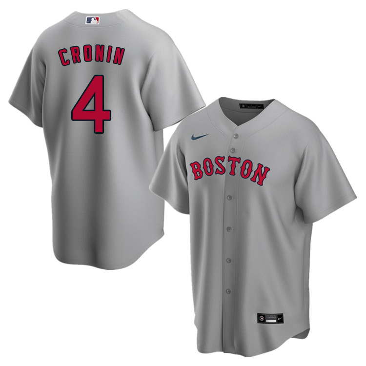 Nike Men #4 Joe Cronin Boston Red Sox Baseball Jerseys Sale-Gray